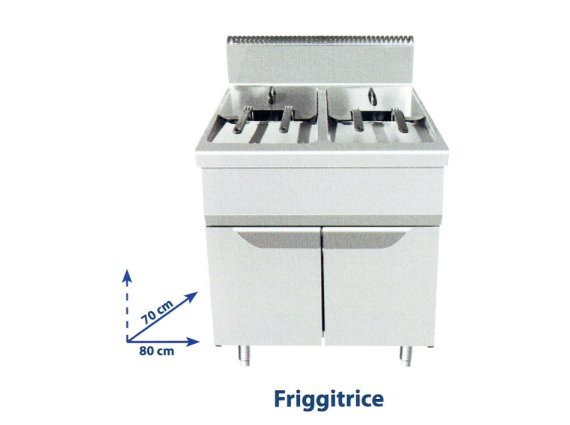 Friggitrice doppia litri 16+16 mod. TN7N8M-M